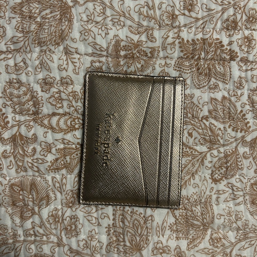 Kate Spade Metallic Gold Card Holder
